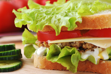 sandwich with  cutlet