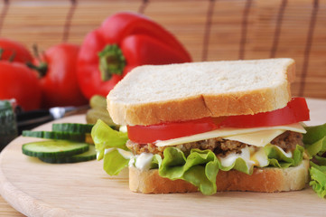 sandwich with  cutlet