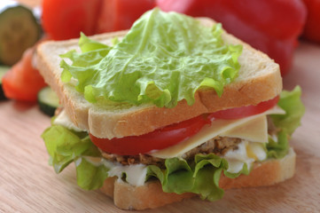 sandwich with  cutlet