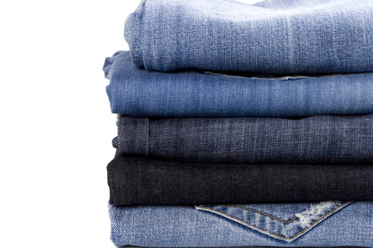 Stack Of Blue Jeans