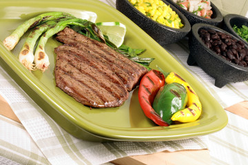 mexican carne asada plate