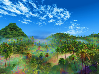 paysage tropical