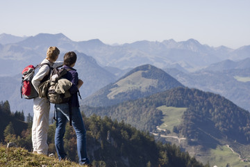 Fototapeta na wymiar turystyka w Alpach Bawarskich