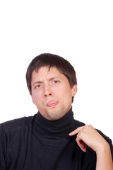 Obraz premium Silly man's face
