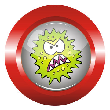 Stoppbutton Virus