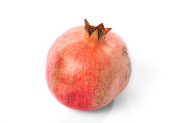 Fresh pomegranate.on the white background