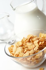Breakfast with corn-flakes