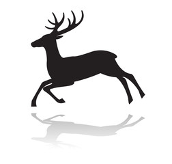 vector stylized rein deer