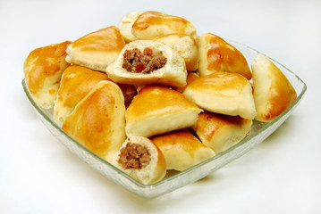 Porção de mini esfihas de carne