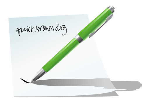 green pen