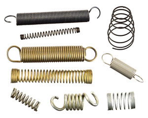 Set of isolated used springs