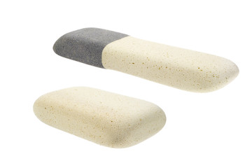 White erasers isolated