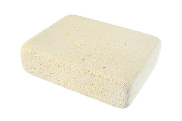 Big white eraser isolated