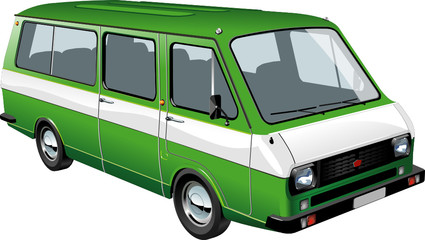 Vector mini bus isolated © Mechanik