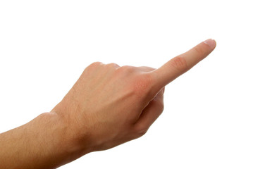pointing finger