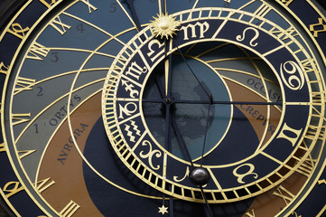 Astronomical Clock in Old City of Prague