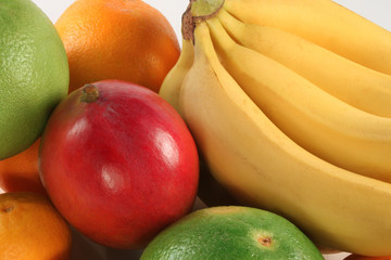 Fresh colorful fruits