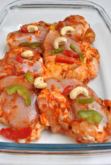 marinated organic chicken chasseur with healthy paprika