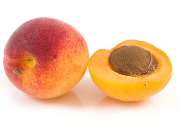 apricot on isolated