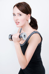 Naklejka premium Frau, Sport und Fitness