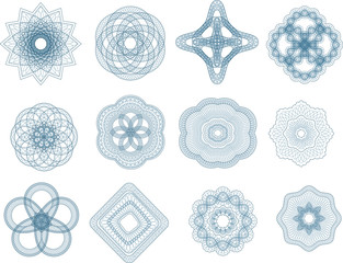 Guilloche elements