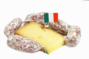 formaggio e salame italiano