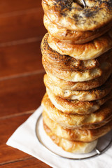 bagels pile