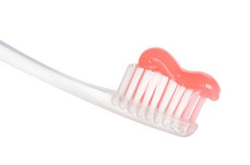 tooth-brush with paste - 18543886