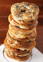 bagel pile