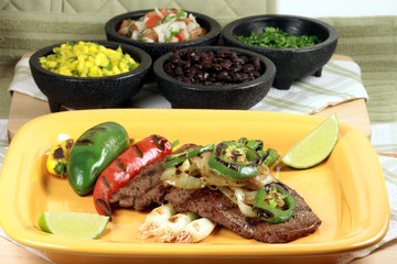 mexican carne asada plate