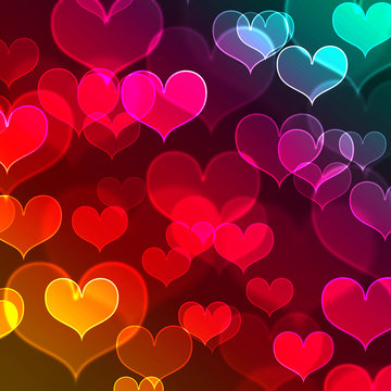 beautiful heart shape background