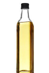 Olive oil bottle isolated on white