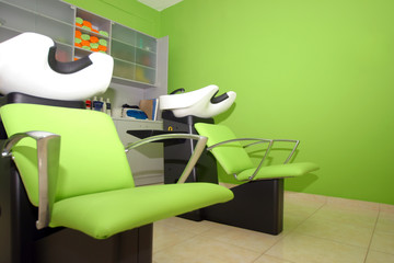 hairdressing studio hair basin