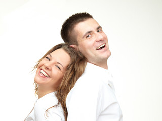 laughing young couple
