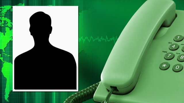 Phone call from a place of events.