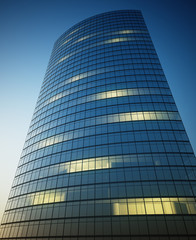 Obraz na płótnie Canvas Skyscraper with lights