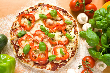 Gesunde Pizza