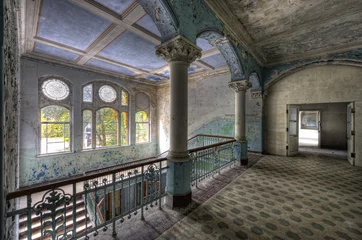 Selbstklebende Fototapete Altes Krankenhaus Beelitz Beelitzer Sanatorium
