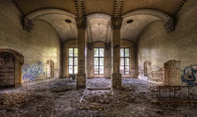 Fototapete Altes Krankenhaus Beelitz Säulenhalle