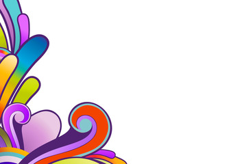 Astratto colorato laterale