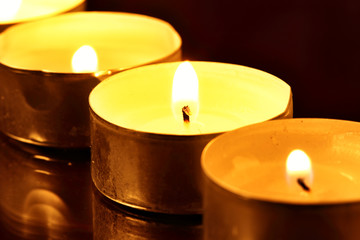 Burning candles