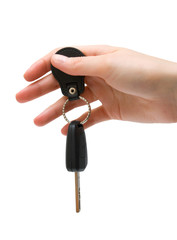 Car key in hand