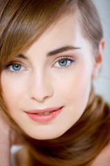 Obraz premium Portrait of cute and happy teenage girl