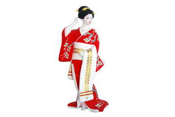 woman figure in japan traditional clothing