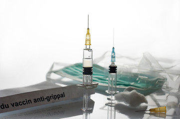 h1n1 gripp vaccine and seryngues