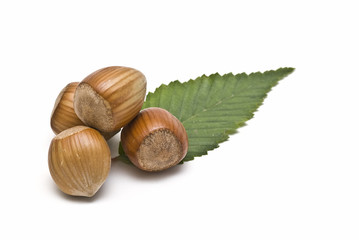 Varias avellanas.