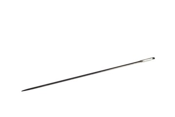 needle on white background
