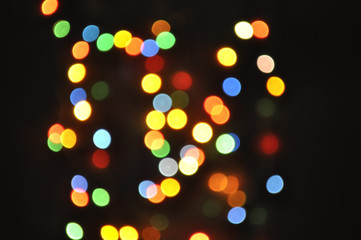 Abstract celebration background with multicolor circles