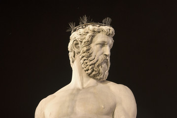 Fototapeta na wymiar Florence, piazzza della Signoria, Neptune
