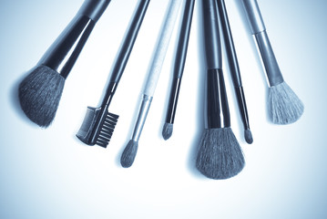 set of cosmetic brushes